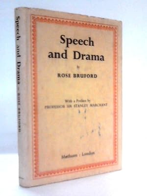 Seller image for Speech Drama for sale by World of Rare Books