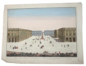 Vue de la Place Royale de Louis XV a Rheims.