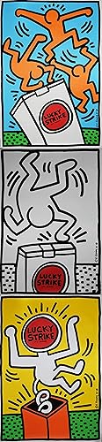 Bild des Verkufers fr Lucky Strike I-III. 3 Plakate, Farb-Serigraphien / silkscreen-prints in colours, printed by Albin Uldry in Hinterkappelen (Switzerland). zum Verkauf von Antiquariat Haufe & Lutz