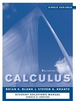 Seller image for Calculus: Single Variable: Student Solutions Manual for sale by moluna