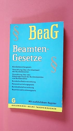 Seller image for BEAMTENGESETZE. for sale by Butterfly Books GmbH & Co. KG