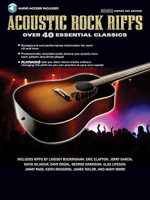 Imagen del vendedor de Acoustic Rock Riffs: Over 40 Essential Classics a la venta por Goodwill of Greater Milwaukee and Chicago