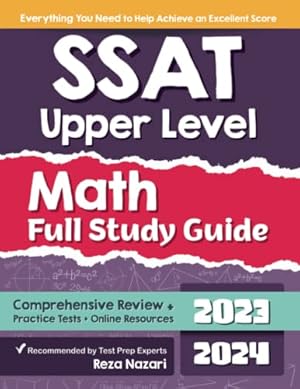 Seller image for SSAT Upper Level Math Full Study Guide: Comprehensive Review + Practice Tests + Online Resources for sale by Goodbooks Company
