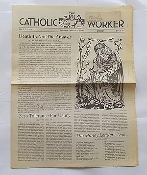 Seller image for The Catholic Worker (Vol. LXII No. 1 - January-February 1995) - Organ of the Catholic Worker Movement (Newspaper) for sale by Bloomsbury Books