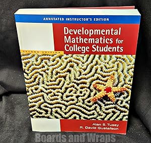 Immagine del venditore per Annotated Instructor's Edition Developmental Mathematics for College Students Second Edition venduto da Boards & Wraps
