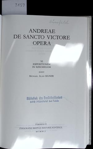 Immagine del venditore per Andreae de Sancto Victore opera. Corpus Christianorum; 53,E. venduto da Antiquariat Bookfarm