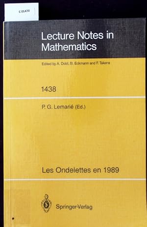 Immagine del venditore per Les Ondelettes en 1989. S�minaire d'Analyse Harmonique Universit� de Paris-Sud Orsay. venduto da Antiquariat Bookfarm