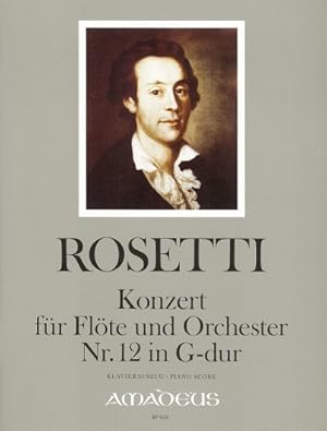 Bild des Verk�ufers f�r Konzert f�r Fl�te und Orchester Nr. 12 G-Dur Murray RWV C27 zum Verkauf von CONTINUO Noten-Buch-Versand