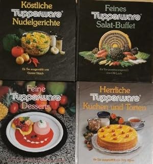 Bild des Verkufers fr 4 x Tupperware:Herrliche Tupperware Kuchen und Torten - Feine Tupperware Desserts - Feines Tupperware Salat Buffet - Kstliche Tupperware Nudelgerichte. 4 Bnde, zum Verkauf von Gabis Bcherlager