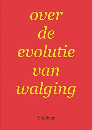 Bild des Verk�ufers f�r over de evolutie van walging zum Verkauf von preigu