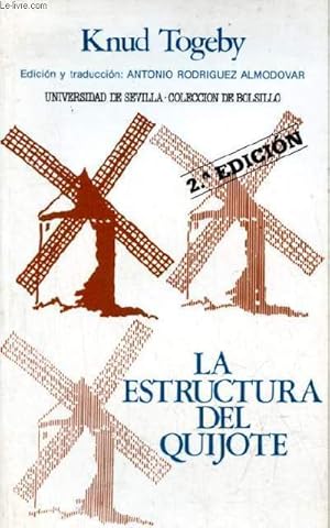 Immagine del venditore per La estructura del Quijote - 2.a edicion - Coleccion de Bolsillo n�56. venduto da Le-Livre