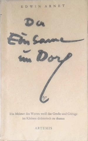 Seller image for Der Einsame im Dorf : 2 Erz�hlungen. Glockenb�cher for sale by books4less (Versandantiquariat Petra Gros GmbH & Co. KG)