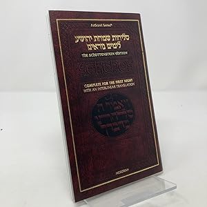 Bild des Verk�ufers f�r The Schottenstein Edition: Selichos : Complete for the 1st Night With an Interlinear Translation zum Verkauf von Southampton Books
