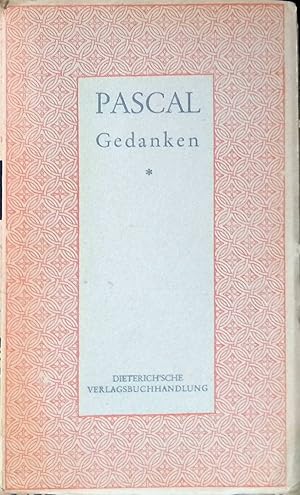 Bild des Verkufers fr Gedanken. Sammlung Dieterich ; Bd. 7 zum Verkauf von books4less (Versandantiquariat Petra Gros GmbH & Co. KG)