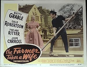 Imagen del vendedor de The Farmer Takes a Wife Lobby Card #5 1953 Betty Grable & John Carroll! a la venta por AcornBooksNH