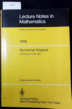 Immagine del venditore per Numerical analysis. Proceedings of the 10th Dundee biennial conference held at the University of Dundee, Scotland, June 28-July 1, 1983. venduto da Antiquariat Bookfarm