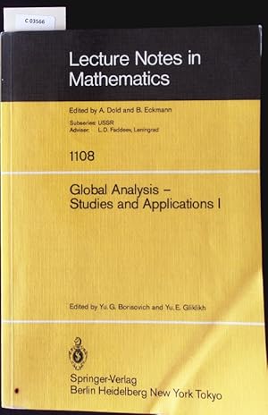 Immagine del venditore per Global Analysis - Studies and Applications I. Lecture notes in mathematics; Bd. 1108. venduto da Antiquariat Bookfarm