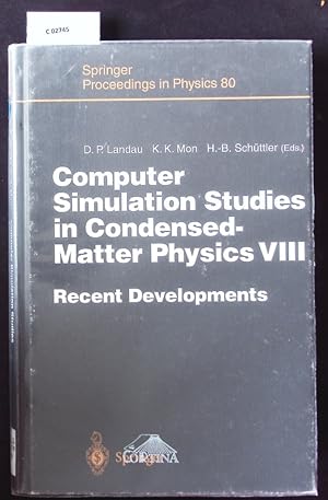 Bild des Verkufers fr Computer simulation studies in condensed matter physics. Springer proceedings in physics; Bd. 80. zum Verkauf von Antiquariat Bookfarm