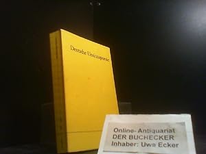 Seller image for Deutsche Unsinnspoesie. hrsg. von Klaus Peter Dencker / Universal-Bibliothek ; Nr. 9890 for sale by Der Buchecker