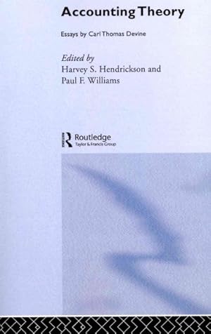 Immagine del venditore per Accounting Theory : Essays by Carl Thomas Devine venduto da GreatBookPricesUK