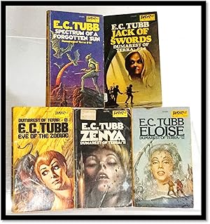 Seller image for Five Dumarest of Terra Books; #11 to #15. Zenya; Eloise; Eye of the Zodiac; Jack of Swords; Spectrum of a Forgotten Sun for sale by Blind-Horse-Books (ABAA)