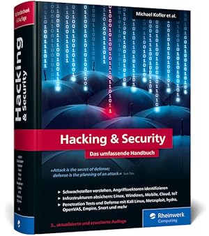 Bild des Verkufers fr Hacking u. Security: Das umfassende Hacking-Handbuch mit ber 1.000 Seiten Profiwissen. 3., aktualisierte Auflage des IT-Standardwerks zum Verkauf von buchlando-buchankauf