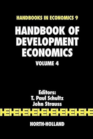 Bild des Verkufers fr Handbook of Development Economics zum Verkauf von BuchWeltWeit Ludwig Meier e.K.
