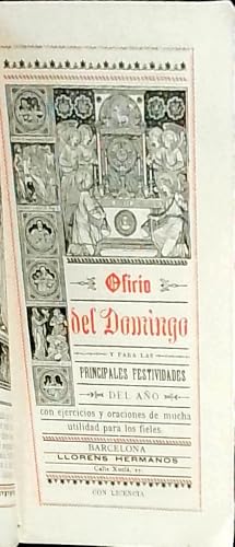 Bild des Verk�ufers f�r Oficio de Domingo y para las principales festividades del a�o con ejercicios y oraciones de mucha utilidad para los fieles zum Verkauf von Librer�a La Candela