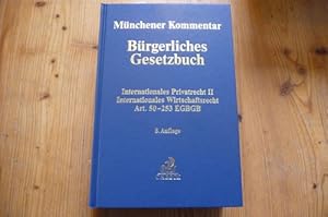 Bild des Verkufers fr Mnchener Kommentar zum Brgerlichen Gesetzbuch. Band 13. Internationales Privatrecht II., Internationales Wirtschaftsrecht, Einfhrungsgesetz zum Brgerlichen Gesetzbuche (Art. 50-253) zum Verkauf von Gebrauchtbcherlogistik  H.J. Lauterbach