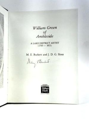 Imagen del vendedor de William Green of Ambleside: Lake District Artist (1760-1823) a la venta por World of Rare Books