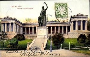 Bild des Verk�ufers f�r Ansichtskarte / Postkarte M�nchen Bayern, Ruhmeshalle, Statue Bavaria, Architektur, bayerisches Symbol zum Verkauf von akpool.de - akpool GmbH