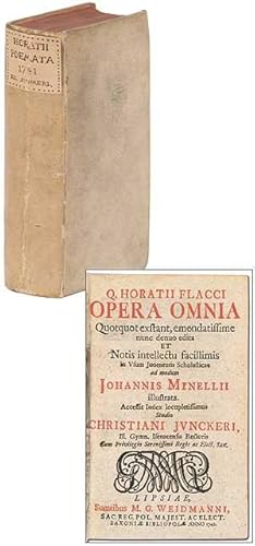 Bild des Verkufers fr Q. Horatii Flacci Opera Omnia zum Verkauf von Between the Covers-Rare Books, Inc. ABAA