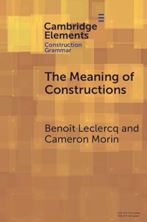 Seller image for The Meaning Of Constructions for sale by GreatBookPricesUK
