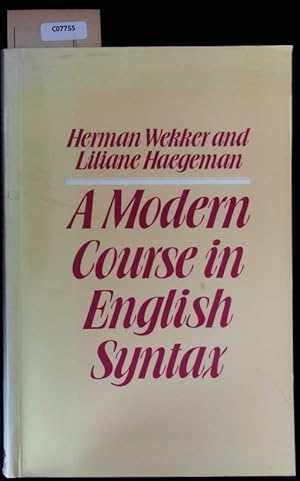 Imagen del vendedor de A modern course in English syntax. a la venta por Antiquariat Bookfarm