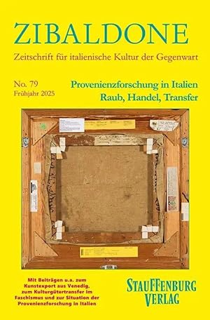 Immagine del venditore per Provenienzforschung in Italien. Raub, Handel, Transfer | Heft 79 / Fr�hjahr 2025 venduto da preigu
