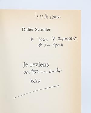 Seller image for Je reviens for sale by Librairie Le Feu Follet