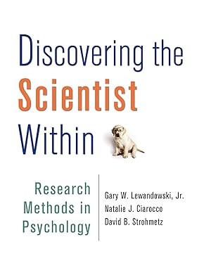 Seller image for Discovering the Scientist Within: Research Methods in Psychology for sale by Bay State Book Company
