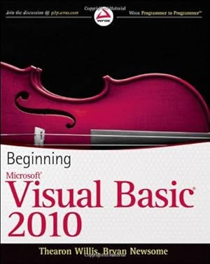Bild des Verkufers fr Beginning Visual Basic zum Verkauf von WeBuyBooks