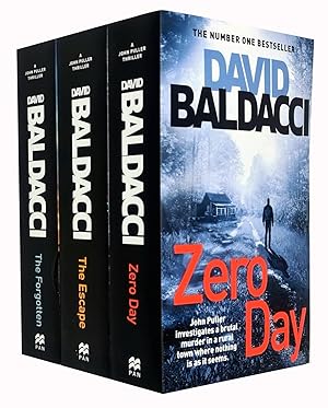 Seller image for David Baldacci John Puller Series 3 Books Collection Set (Zero Day, The Forgotten, The Escape) for sale by Bay State Book Company