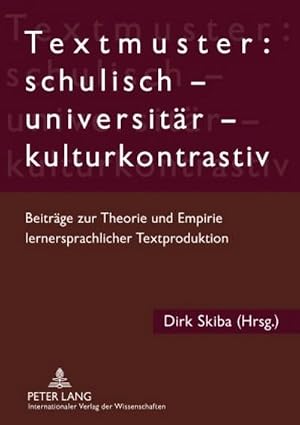 Immagine del venditore per Textmuster: schulisch - universit�r - kulturkontrastiv venduto da buchversandmimpf2000