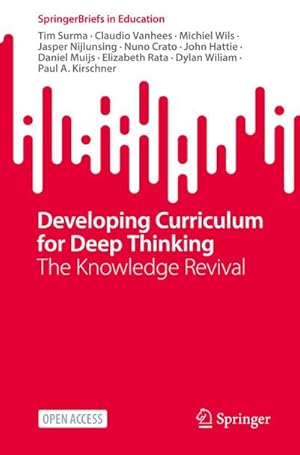 Bild des Verkufers fr Developing Curriculum for Deep Thinking zum Verkauf von buchversandmimpf2000