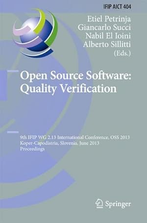 Imagen del vendedor de Open Source Software: Quality Verification a la venta por buchversandmimpf2000
