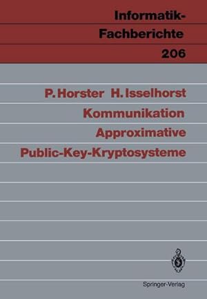 Bild des Verk�ufers f�r Approximative Public-Key-Kryptosysteme zum Verkauf von buchversandmimpf2000