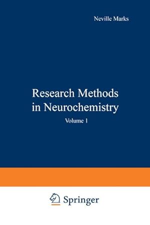 Imagen del vendedor de Research Methods in Neurochemistry a la venta por buchversandmimpf2000