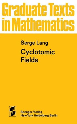 Immagine del venditore per Cyclotomic Fields venduto da buchversandmimpf2000