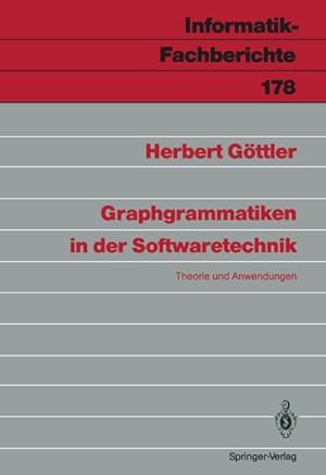 Imagen del vendedor de Graphgrammatiken in der Softwaretechnik a la venta por buchversandmimpf2000