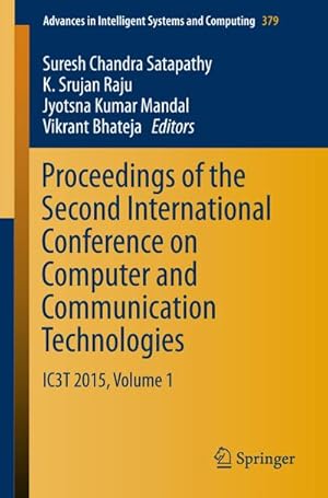 Bild des Verkufers fr Proceedings of the Second International Conference on Computer and Communication Technologies zum Verkauf von buchversandmimpf2000