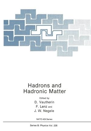 Immagine del venditore per Hadrons and Hadronic Matter venduto da buchversandmimpf2000