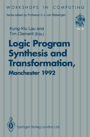 Bild des Verkufers fr Logic Program Synthesis and Transformation zum Verkauf von buchversandmimpf2000