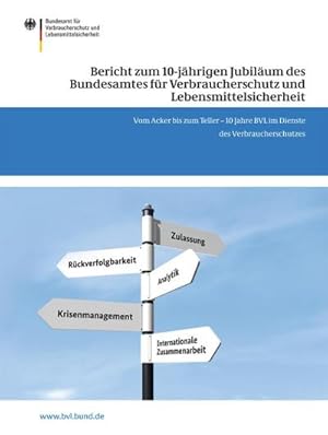 Bild des Verkufers fr Bericht zum 10-jhrigen Jubilum des Bundesamtes fr Verbraucherschutz und Lebensmittelsicherheit zum Verkauf von buchversandmimpf2000